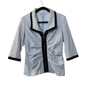 Joseph Ribkoff Ruched Blazer Jacket Sz 14